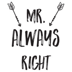 WED-248-015 Mr. Always Right Design