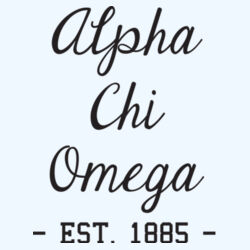 SOR-268-AXO-022 Sorority Name with Founding Date - Sorority Crew Socks - Alpha Chi Omega Design