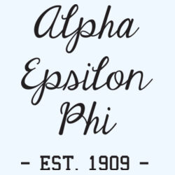 SOR-268-AEP-022 Sorority Name with Founding Date - Sorority Crew Socks - Alpha Epsilon Phi Design