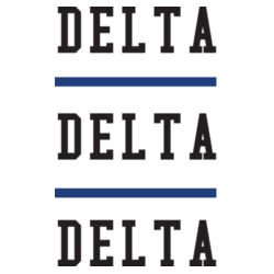 SOR-273-DDD-023 Sorority Name with Stripes No Show Socks - Delta Delta Delta Design