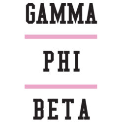 SOR-273-GPB-023 Sorority Name with Stripes No Show Socks - Gamma Phi Beta Design