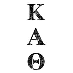 SOR-277-KAT-023 Distressed Sorority Letter No Show Socks - Kappa Alpha Theta Design