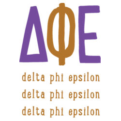 SOR-299-DPE-023 Large Greek Letters - Sorority Name and Letters in Sorority Colors on No Show Socks - Delta Phi Epsilon Design