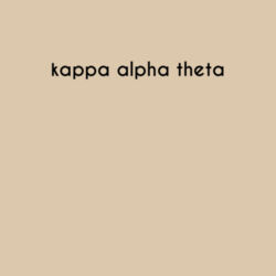 SOR-283-KAT-TLG-NAT - Kappa Alpha Theta Printed on a Canvas Tote Bag with Bow in Sorority Color Design